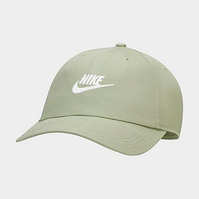 Shop Nike Sportswear Heritage86 Futura Washed Adjustable Back Hat In Alligator/white