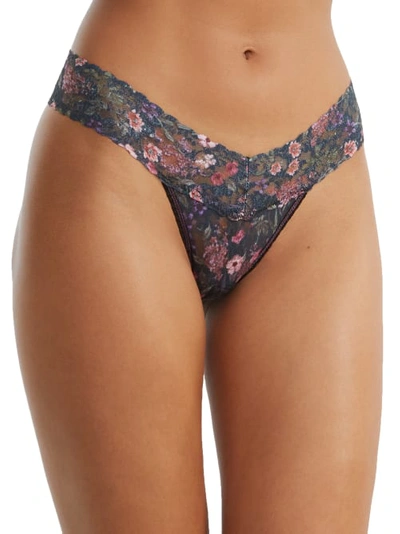 Shop Hanky Panky Signature Lace Low Rise Printed Thong In Myddleton Gardens
