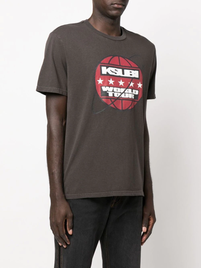 Ksubi World Tour Biggie Cotton Graphic Tee In Black
