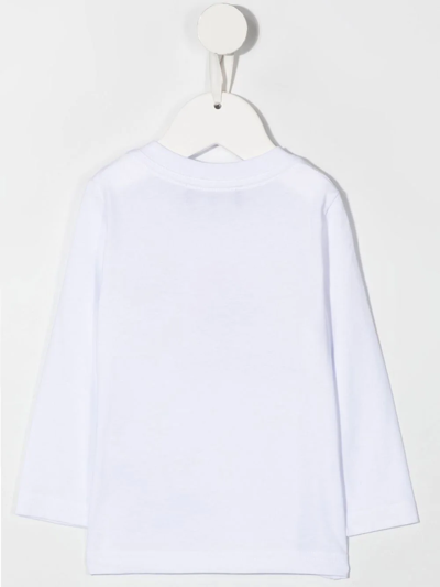 Dsquared2 Logo-print Long-sleeve T-shirt In White