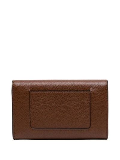 Shop Mulberry Darley Medium Leather Wallet In Brown