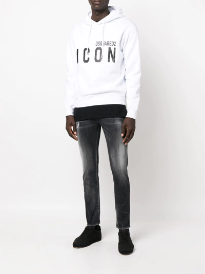 Dsquared2 Dsquared Black Stretch Denim Skater Jeans In Black
