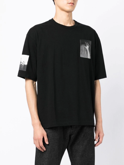 Undercover X Psycho Graphic-patch T-shirt In Black