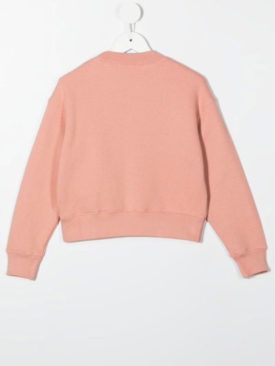 Palm Angels Rainbow Cotton-jersey Sweatshirt 4-12 Years In Pink