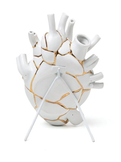 Seletti Love In Bloom Kintsugi Vases Multicolor In White