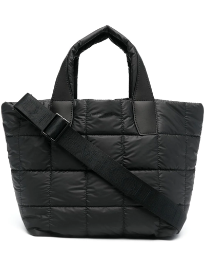 Shop Veecollective Porter Shopper Small Tote Bag In Black