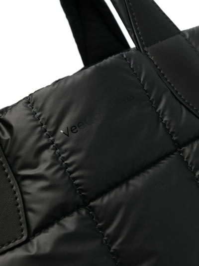 Veecollective Porter Shopper Small Tote Bag In Black