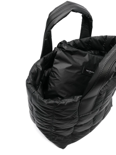 Veecollective Porter Shopper Small Tote Bag In Black