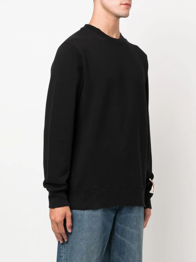Shop Golden Goose Logo-patch Cotton Sweatshirt In Black