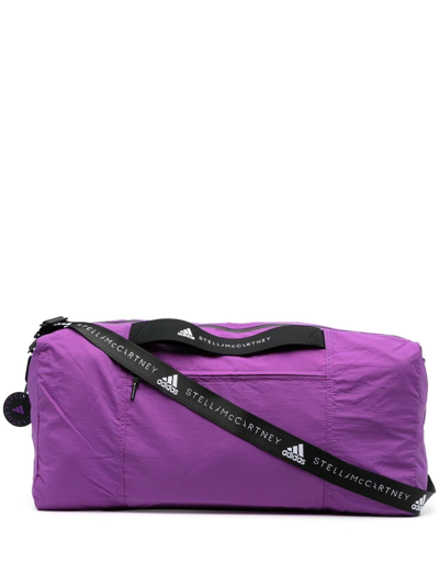 Adidas By Stella Mccartney Logo-strap Lightweight Duffle Bag In Purple |  ModeSens
