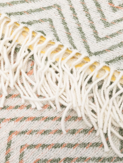 Missoni Zigzag-knit Wool Throw In Yellow