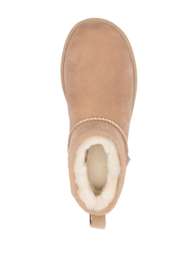Ugg 10mm Classic Ultra Mini Shearling Boots In Neutrals