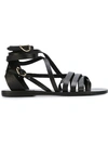 Ancient Greek Sandals 'satira' Sandals In Black