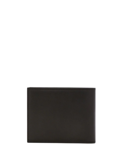 Shop Dolce & Gabbana Dg-logo Leather Bifold Wallet In Black