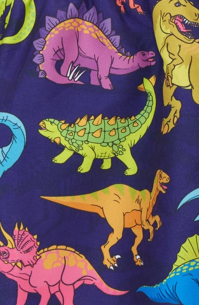 Shop Boardies Kids' Vibrant Dinos Swim Trunks In Purple