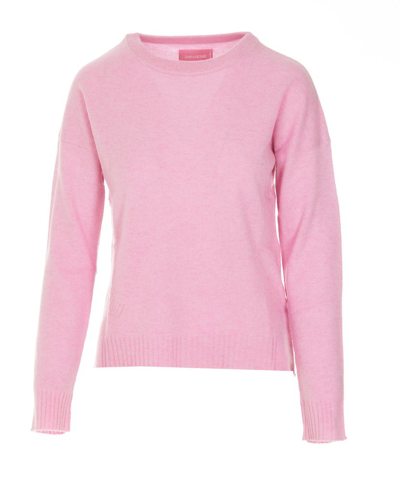 Shop Zadig & Voltaire Crewneck Knitted Jumper In Pink