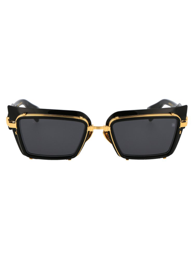 Shop Balmain Eyewear Square Frame Admirable Sunglasses In Black