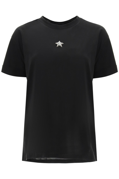 Shop Stella Mccartney T-shirt Ministar Embroidery With Crystals