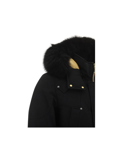 Shop Moose Knuckles Stag Lake Parka Jacket In Black