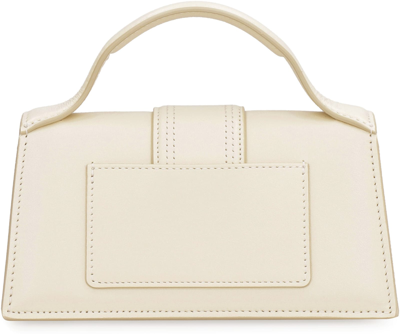 Shop Jacquemus Le Bambino Leather Handbag In Ivory