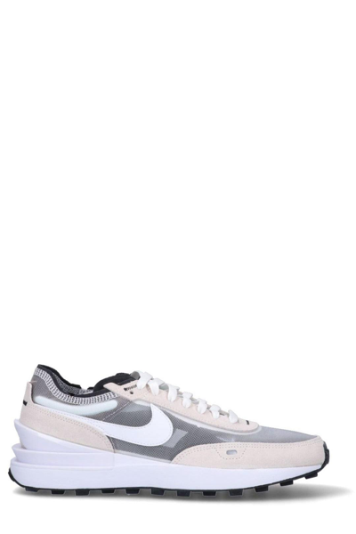 Shop Nike Waffle One Lace-up Sneakers In White/black