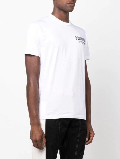 Dsquared2 Logo-print Cotton T-shirt In White