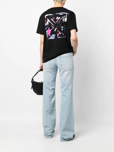 Off-white X Sal Barbier Gender Inclusive Diag Extra Baggy Wide Leg Jeans In Blue