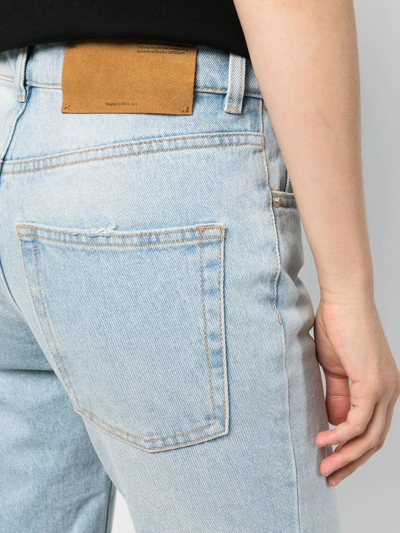 Off-white X Sal Barbier Gender Inclusive Diag Extra Baggy Wide Leg Jeans In Blue