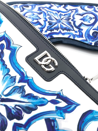 Dolce & Gabbana Blue Comfort Slippers And Eye Mask Set In Blue