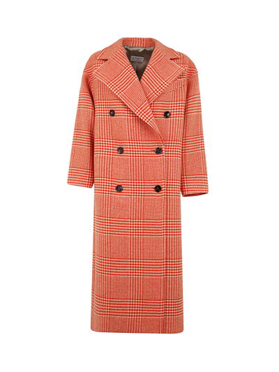 Shop Alberto Biani Women's  Orange Other Materials Coat