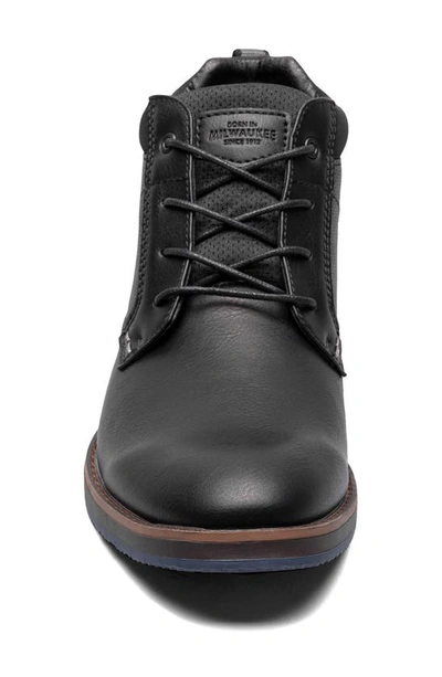 Nunn Bush Circuit Plain Toe Chukka Boot In Black