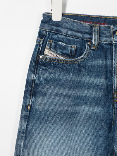 Shop Diesel Distressed Effect Denim Jeans In K01