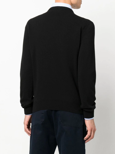 Shop Zegna Fine-knit Cashmere Jumper In Black