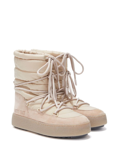 Shop Moon Boot L-track Padded Boot In Neutrals