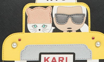 Shop Karl Lagerfeld Maybelle Crossbody Bag In Taxi Yellow