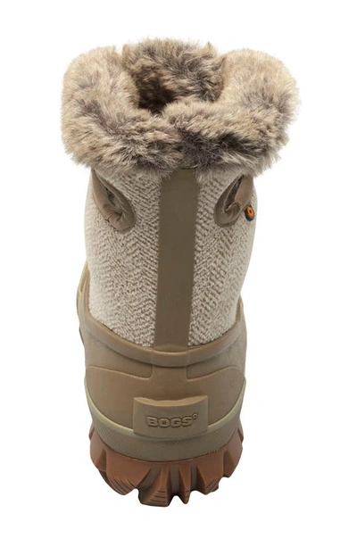 Bogs Arcata Insulated Waterproof Snow Boot In Taupe