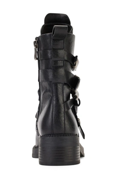 Shop Dkny Ita Combat Boot In Black