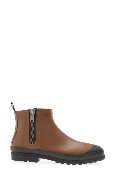 Shop Madewell The Zip-up Lugsole Rain Boot In Stable