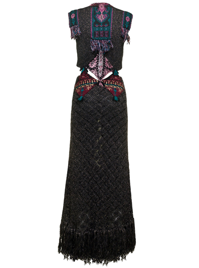 Shop Etro Virgin Wool Camille Dress Woman  In Black