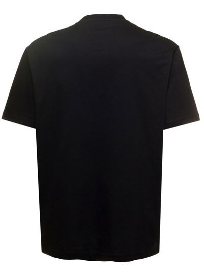 Shop Versace Greek-print Black T-shirt Men