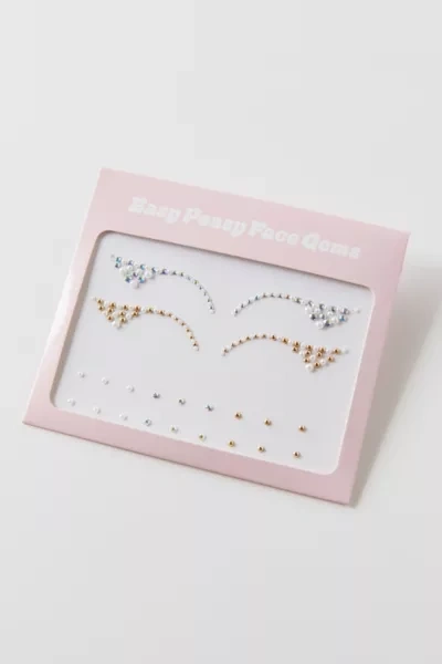 Shop Urban Outfitters Uo Easy Peasy Face Gems Stickers In Gold