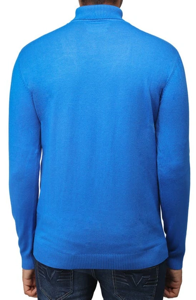 X-ray Turtleneck Pullover Sweater In Royal Blue