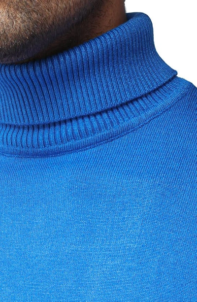 X-ray Turtleneck Pullover Sweater In Royal Blue