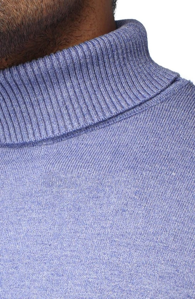 Shop X-ray Xray Turtleneck Pullover Sweater In Heather Blue