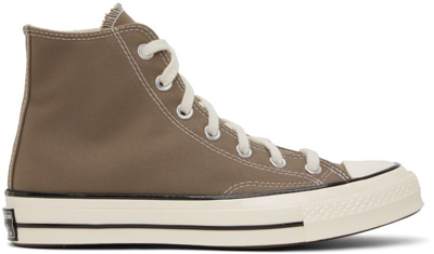 Shop Converse Taupe Chuck 70 High-top Sneakers In Desert Cargo/egret/b
