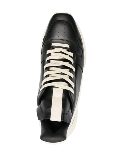 Shop Rick Owens Geth High-top Sneakers In Black