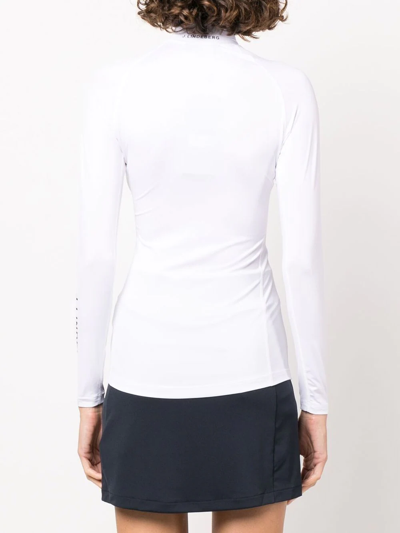 Shop J. Lindeberg Long-sleeve Performance Top In White