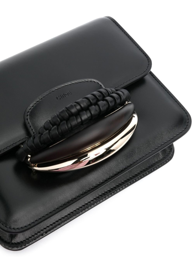 Chloé Kattie Leather Crossbody Bag In Black