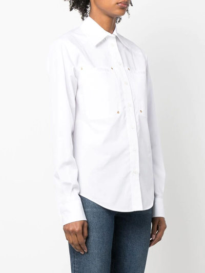 Stella Mccartney Patch-pocket Workwear Shirt In White