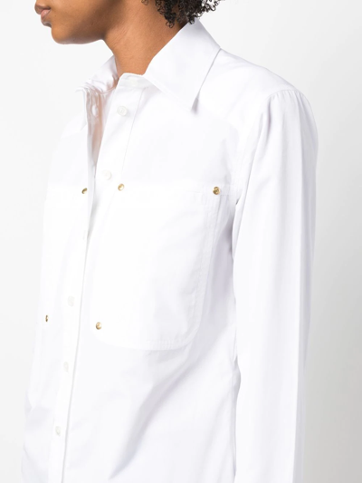 Stella Mccartney Patch-pocket Workwear Shirt In White